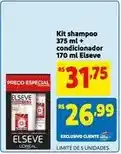 Mercado Extra Elsève - kit shampoo 375 ml + condicionador 170 ml oferta