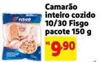 Mercado Extra Pacote - camarão inteiro cozido 10/30 oferta