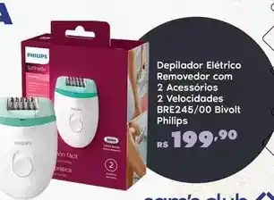 Sam's Club Philips - depilador elétrico removedor com 2 acessórios 2 velocidades bre245/00 bivolt oferta