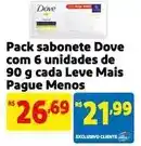 Mercado Extra Dove - pack sabonete com 6 unidades de 90 g cada leve mais pague menos oferta