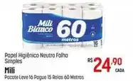 Muffato Mili - papel higiênico neutro folha simples oferta