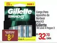 Muffato Gillette - carga para aparelho de barbear mach3 oferta