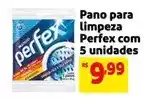 Mercado Extra Perfex - pano para limpeza com 5 unidades oferta