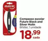 Carrefour Molin - compasso escolar future black and silver oferta