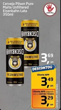 Tenda Atacado Cerveja Pilsen Puro Malte Unfiltered Eisenbahn Lata oferta