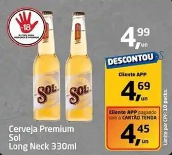 Tenda Atacado Cerveja Premium Sol Long Neck oferta