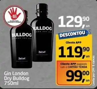 Tenda Atacado Gin London Dry Bulldog oferta