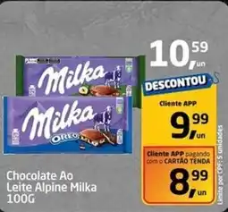 Tenda Atacado Chocolate Ao Leite Alpine Milka oferta