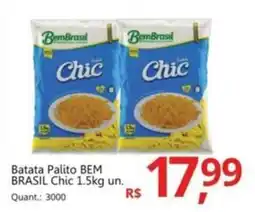 Supermercados Koch Batata Palito BEM BRASIL Chic oferta