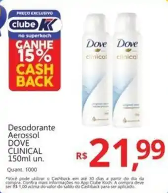 Supermercados Koch Desodorante Aerossol DOVE oferta