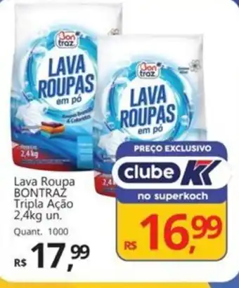 Supermercados Koch Lava Roupa BONTRAZ Tripla Ação oferta