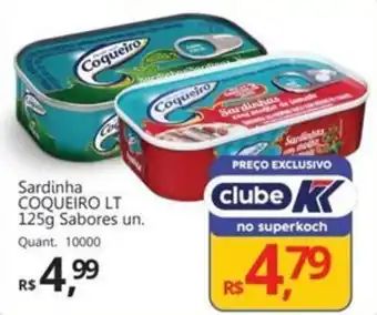 Supermercados Koch Sardinha COQUEIRO LT Sabores un. oferta