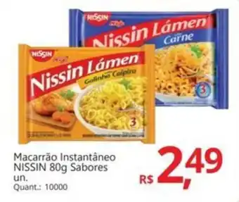 Supermercados Koch Macarrão Instantâneo NISSIN Sabores oferta