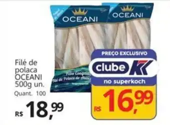 Supermercados Koch Filé de polaca OCEANI oferta