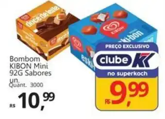 Supermercados Koch Bombom KIBON Mini Sabores un. oferta