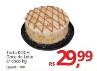 Supermercados Koch Torta KOCH Doce de Leite c/ coco oferta