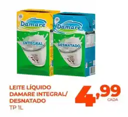 Fort Atacadista Leite líquido damare integral/ desnatado oferta