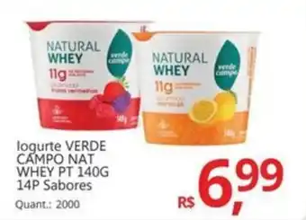 Supermercados Koch logurte VERDE CAMPO NAT WHEY PT 14P Sabores oferta