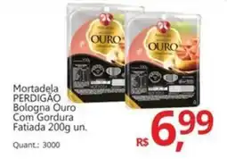 Supermercados Koch Mortadela PERDIGÃO Bologna Ouro Com Gordura Fatiada oferta