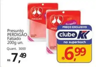 Supermercados Koch Presunto PERDIGÃO Fatiado oferta