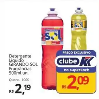 Supermercados Koch Detergente Líquido GIRANDO SOL Fragrâncias oferta