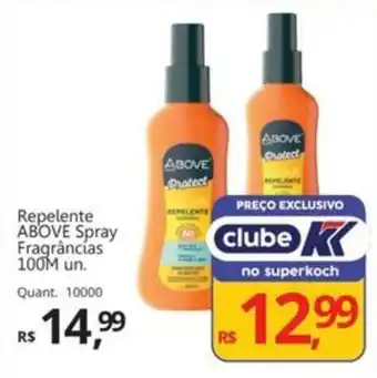 Supermercados Koch Repelente ABOVE Spray Fragrâncias oferta