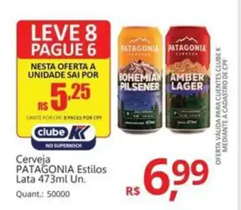 Supermercados Koch Cerveja PATAGONIA Estilos Lata oferta