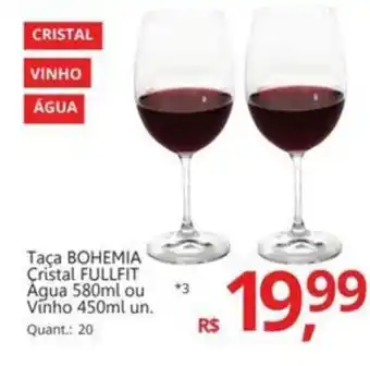 Supermercados Koch Taça BOHEMIA Cristal FULLFIT oferta