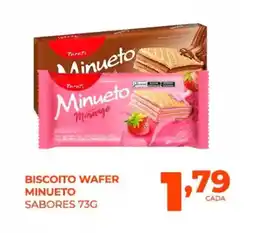 Fort Atacadista Biscoito wafer Minueto sabores oferta