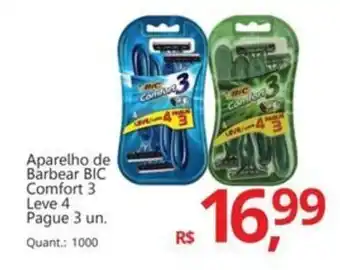 Supermercados Koch Aparelho de Barbear BIC Comfort 3 oferta