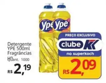 Supermercados Koch Detergente YPE Fragrâncias oferta