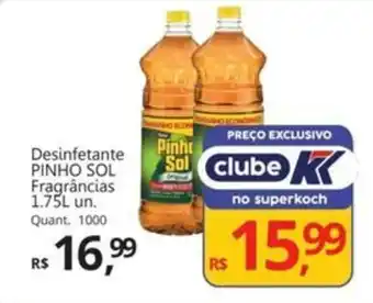 Supermercados Koch Desinfetante PINHO SOL Fragrâncias oferta