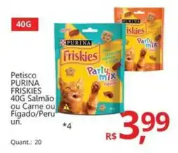 Supermercados Koch Petisco PURINA FRISKIES Salmão ou Carne ou Fígado/Peru oferta