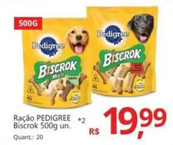 Supermercados Koch Ração PEDIGREE *2 Biscrok oferta