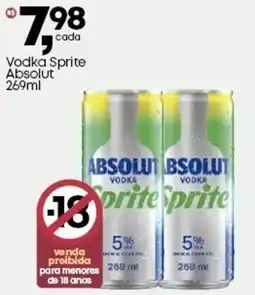 Frangolândia Vodka Sprite Absolut oferta