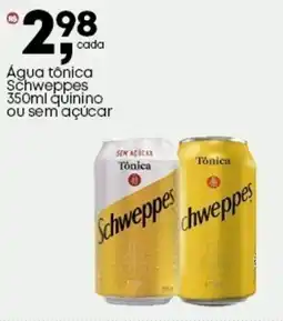 Frangolândia Água tônica Schweppes quinino ou sem açúcar oferta