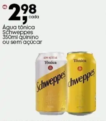 Frangolândia Água tônica Schweppes quinino ou sem açúcar oferta