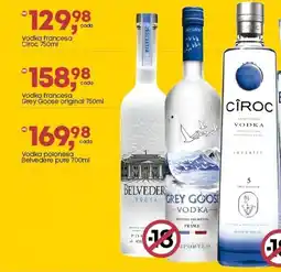 Frangolândia Vodka francesa Ciroc oferta