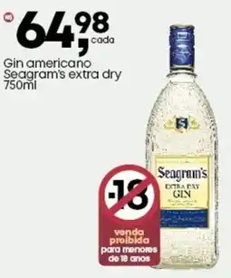 Frangolândia Gin americano Seagram's extra dry oferta