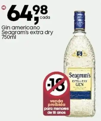 Frangolândia Gin americano Seagram's extra dry oferta