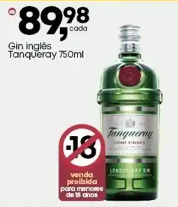 Frangolândia Gin inglês Tanqueray oferta