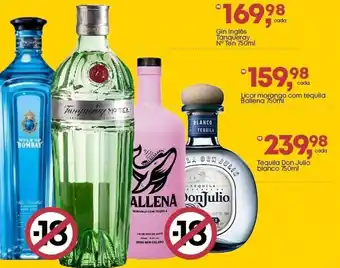 Frangolândia Gin Inglês Tanqueray N° Ten oferta