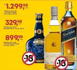 Frangolândia Whisky escocês Johnnie Walker blue label oferta