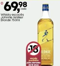 Frangolândia Whisky escocês Johnnie Walker Blonde oferta