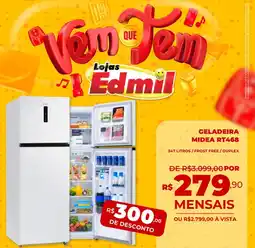 Edmil Geladeira midea rt468 oferta