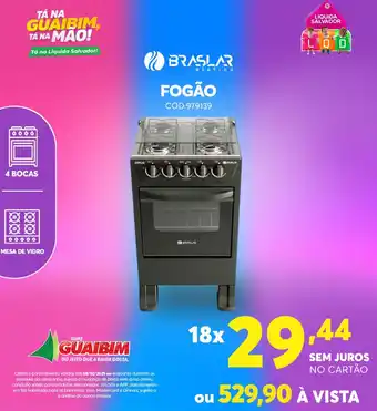 Lojas Guaibim Fogão oferta