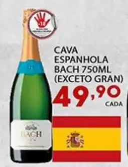 Supermercado Porecatu Cava espanhola bach oferta