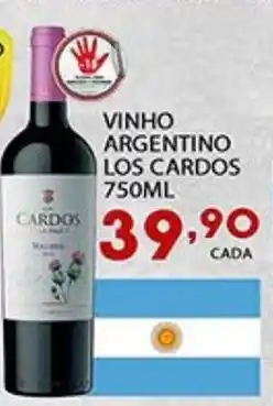 Supermercado Porecatu Vinho argentino los cardos oferta