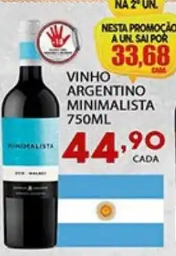 Supermercado Porecatu Vinho argentino minimalista oferta