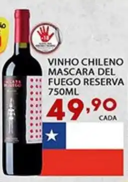 Supermercado Porecatu Vinho chileno mascara del fuego reserva oferta